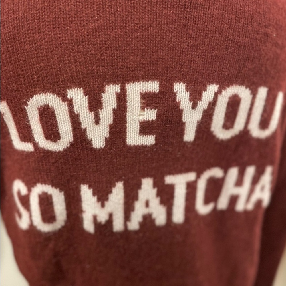 Skull Cashmere burgundy sweater - size small